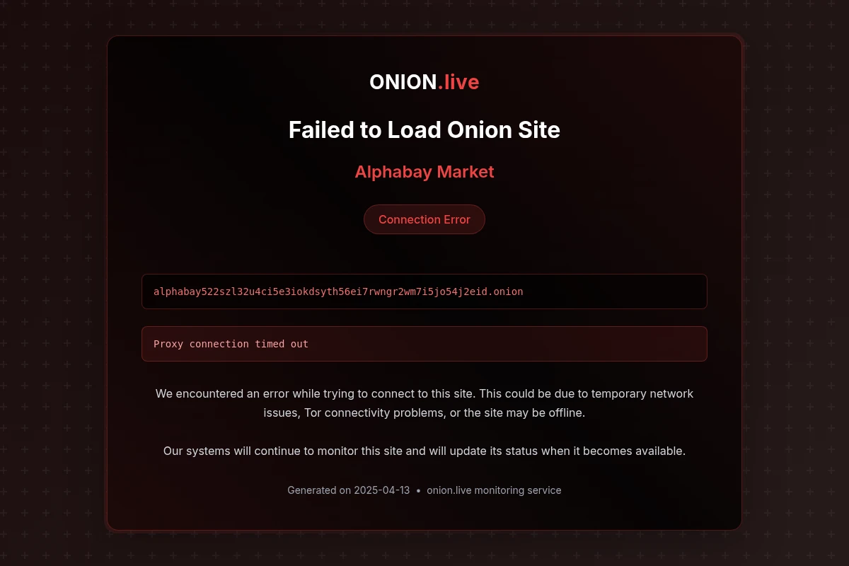 Alphabay Market screenshot