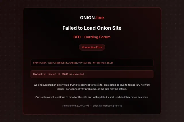 BFD - Carding Forum screenshot
