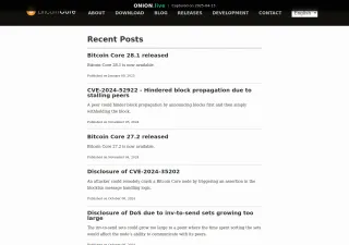 Bitcoin Core screenshot
