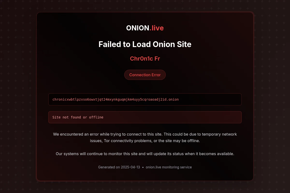 Chr0n1c Fr screenshot