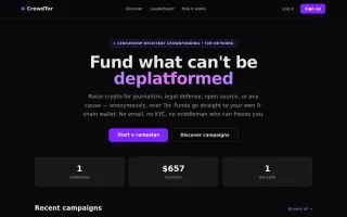 CrowdTor screenshot