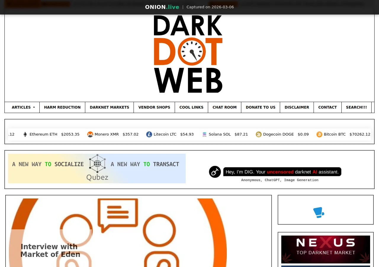 DarkDotWeb screenshot