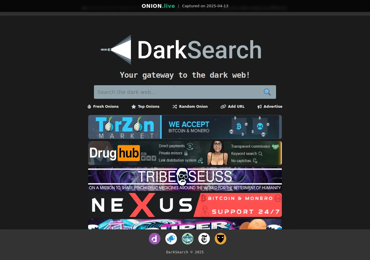 Darksearch screenshot