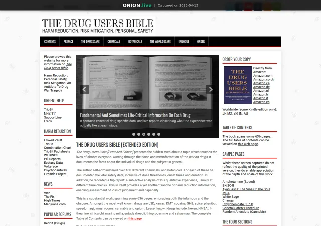 Drug Users Bible screenshot