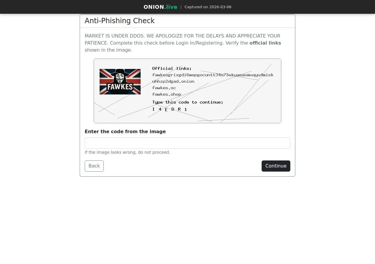Fawkes Market screenshot