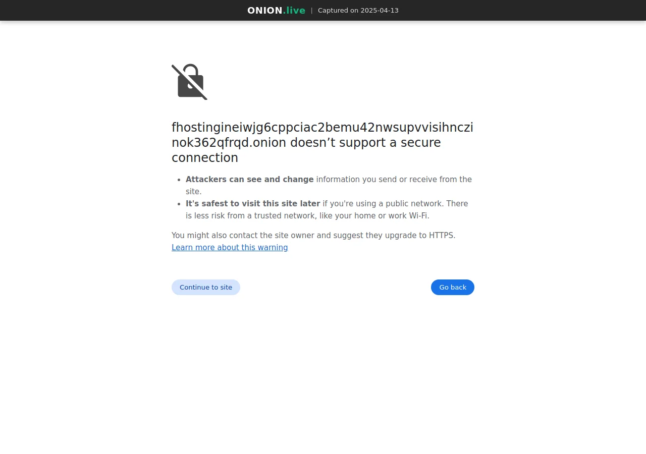 Freedom Hosting Reloaded screenshot