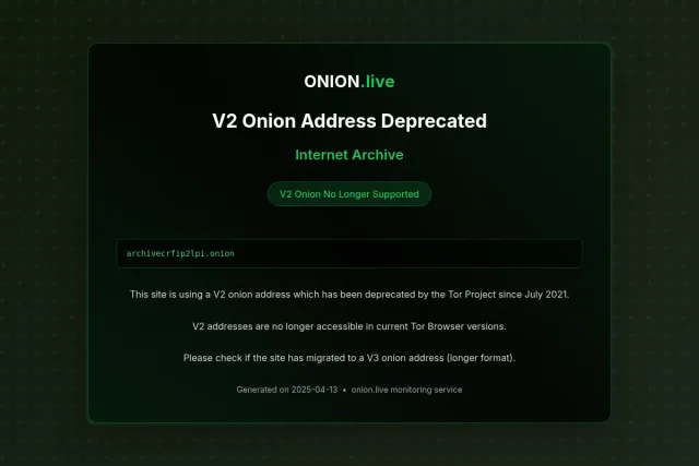Internet Archive screenshot