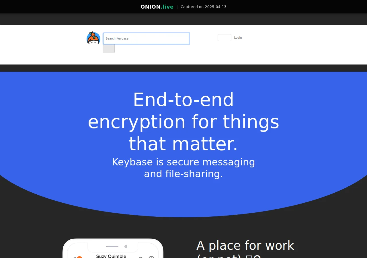 Keybase screenshot