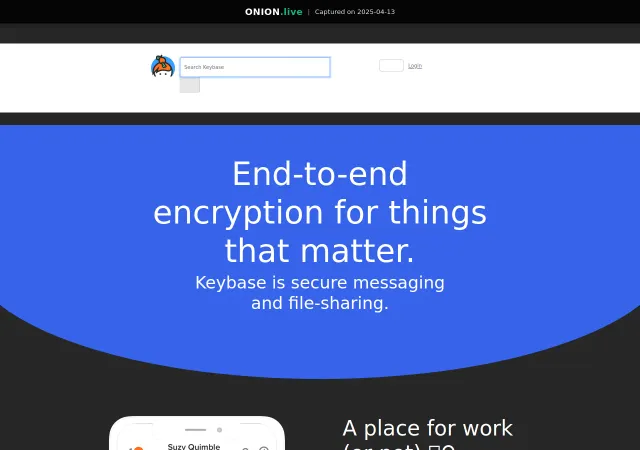 Keybase screenshot