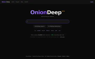 Onion Search screenshot