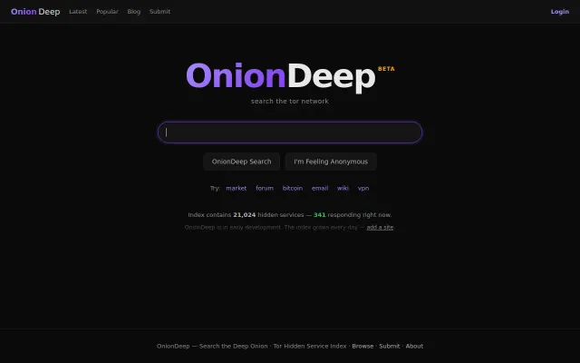 Onion Search screenshot