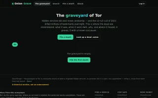 OnionGrave screenshot