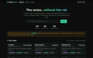 OnionHub screenshot
