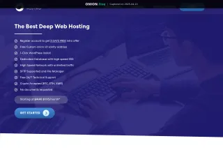 Onionland Hosting screenshot