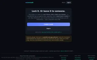 OnionVault screenshot