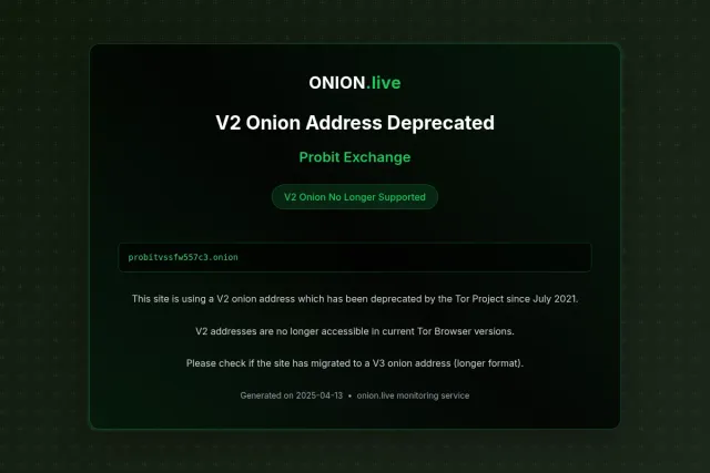 Probit Exchange screenshot