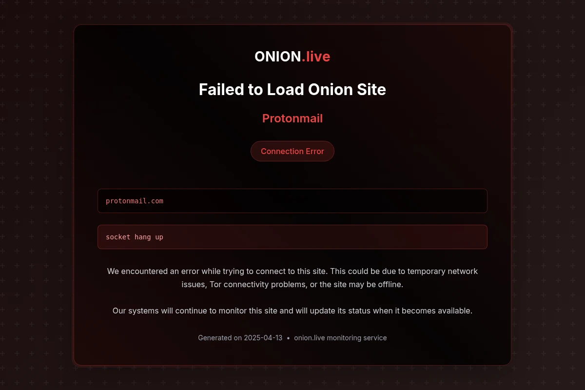 Protonmail screenshot