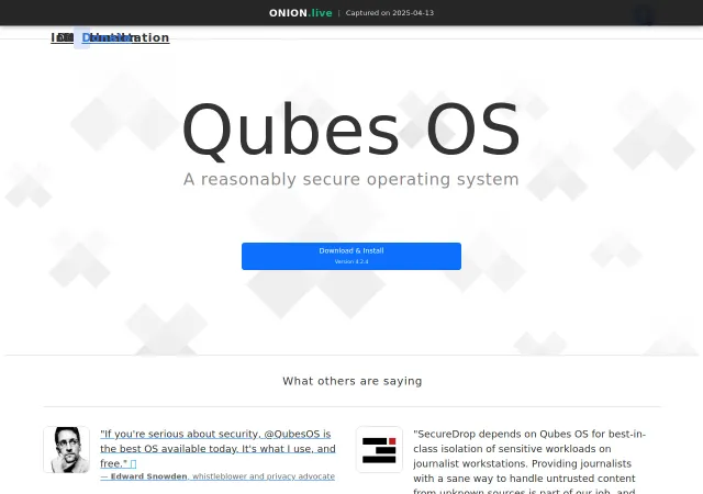 Qubes Os screenshot