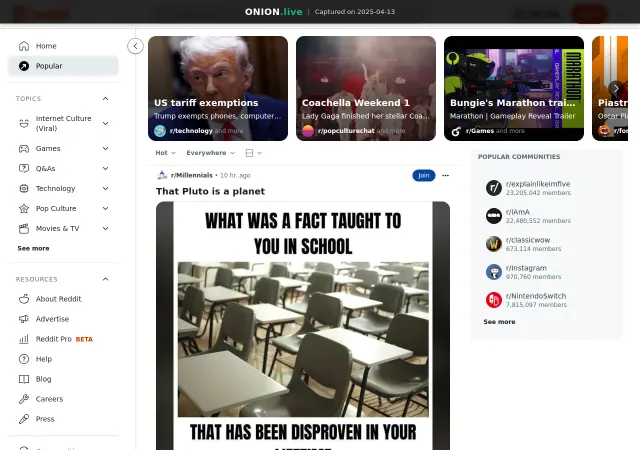 Reddit screenshot