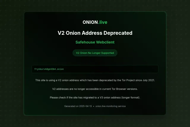Safehouse Webclient screenshot