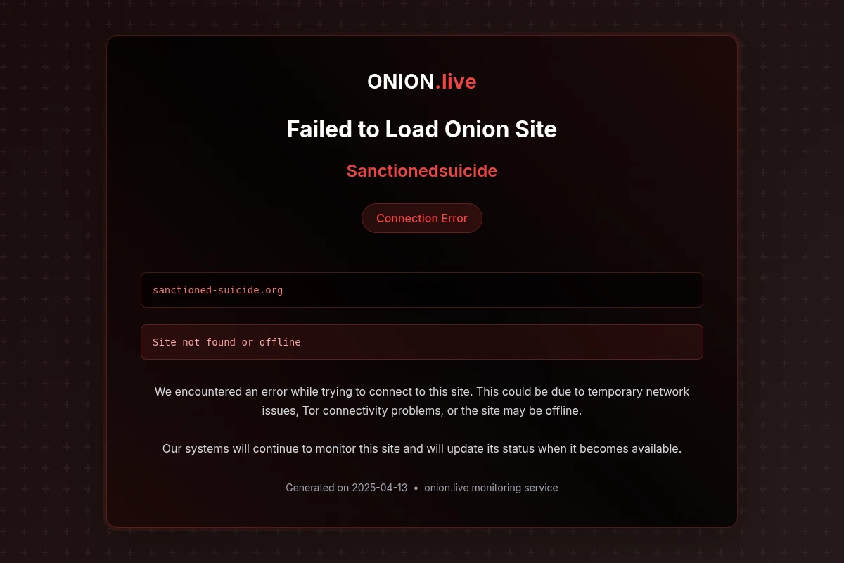 Sanctionedsuicide screenshot