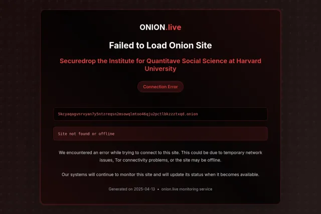 Securedrop the Institute for Quantitave Social Science at Harvard University screenshot