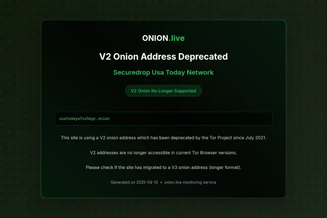 Securedrop Usa Today Network screenshot