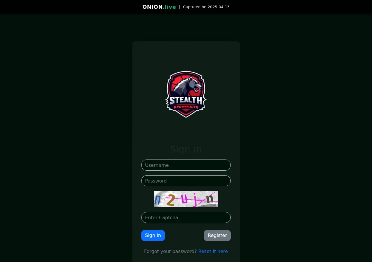 Stealth Market screenshot