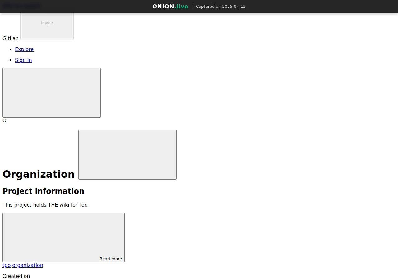 Tor Bug Tracker Wiki screenshot