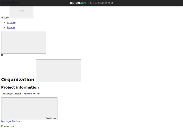 Tor Bug Tracker Wiki screenshot