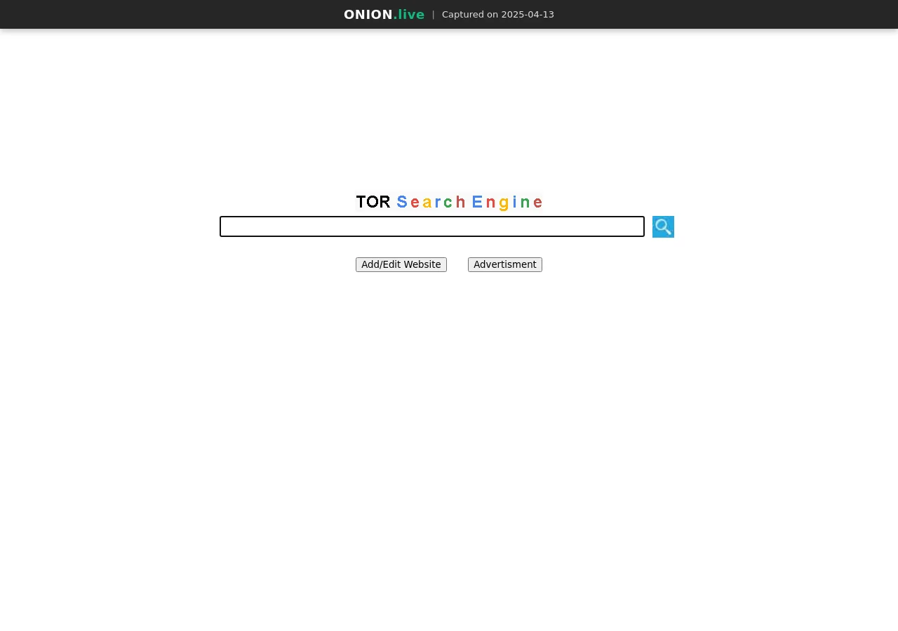 Tor Search Engine screenshot