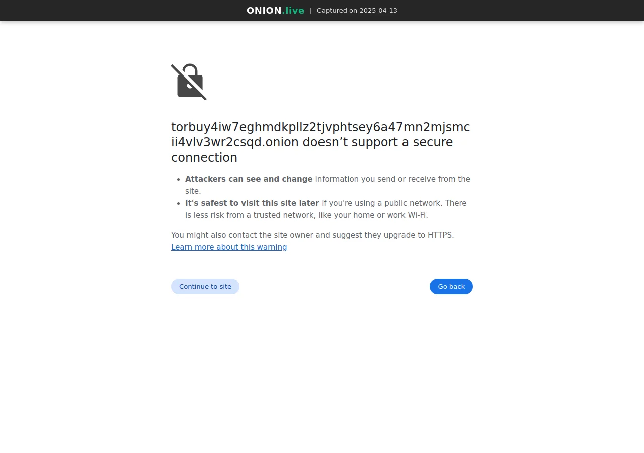 Torbuy Marketplace screenshot
