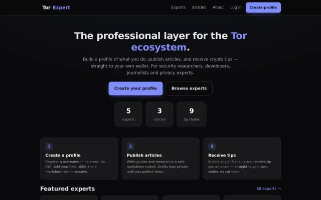 TorExpert screenshot