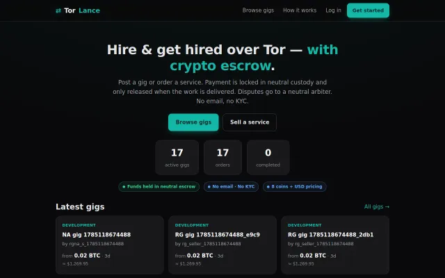 TorLance screenshot