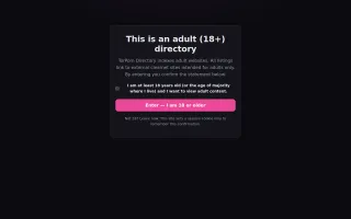 TorPorn Directory screenshot