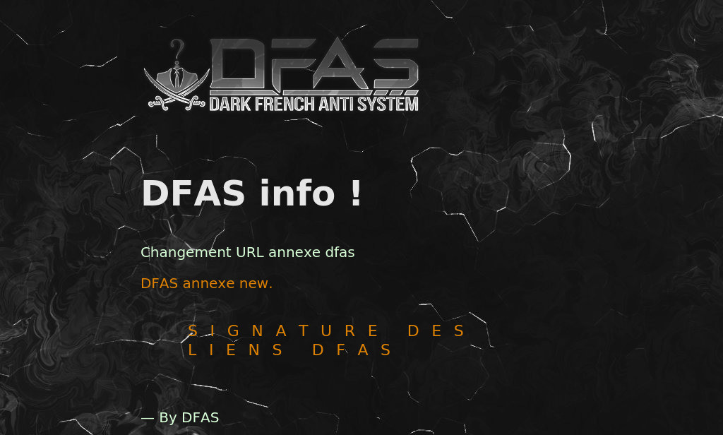 Dark French Anti System (Fr)