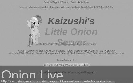 Kaizushi's Little Onion Server
